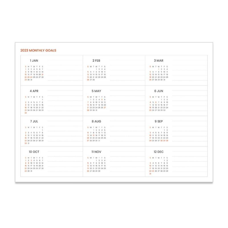 INDIGO - 2023 Workroom Monthly Pad