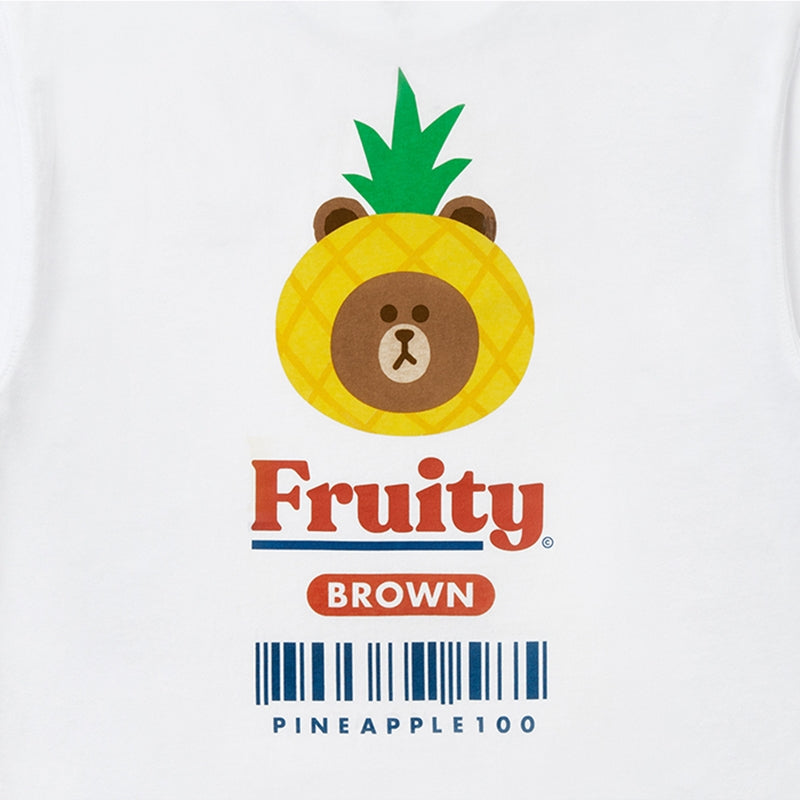 Line Friends - Fruity Barcode Short Sleeve T-Shirt