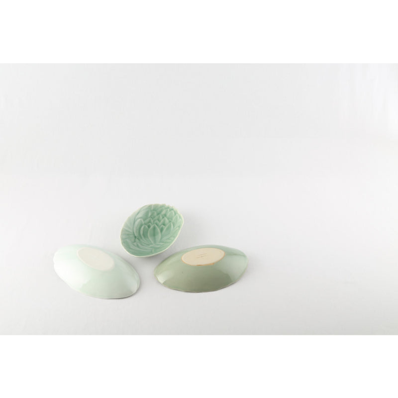 Chaora - Celadon Lotus Ellipse Bowl