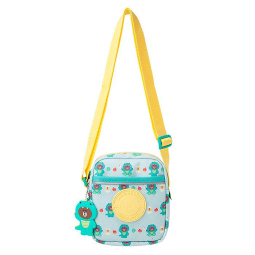 Line Friends - Winter Edition Kids Cross Bag - Dino Brown