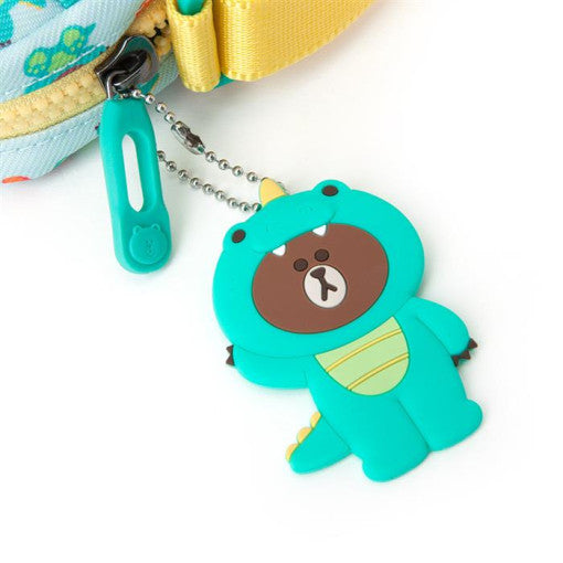 Line Friends - Winter Edition Kids Cross Bag - Dino Brown