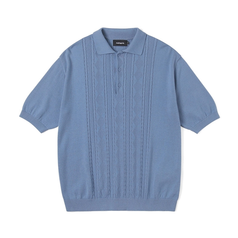 Mahagrid x Stray Kids - Cable Knit Polo – Harumio