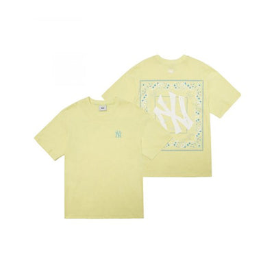 MLB Korea - Paisley Back Logo Short Sleeve T-Shirt Yellow / M