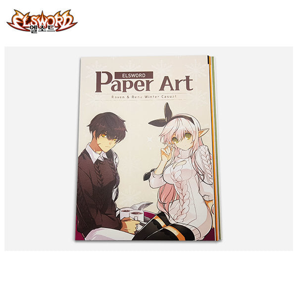 Elsword - Raven and Rena Winter Casual Paper Art Set