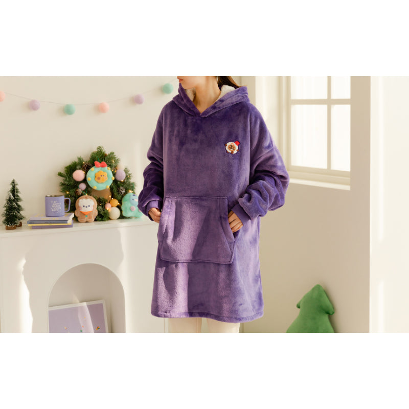 BT21 - Baby Holiday Hoodie Blanket