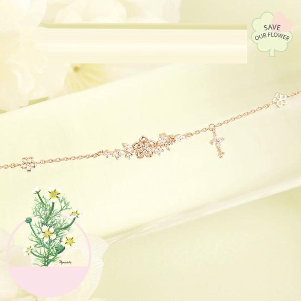 CLUE - Eternal Happiness White Gem Maehwamareum Silver Bracelet