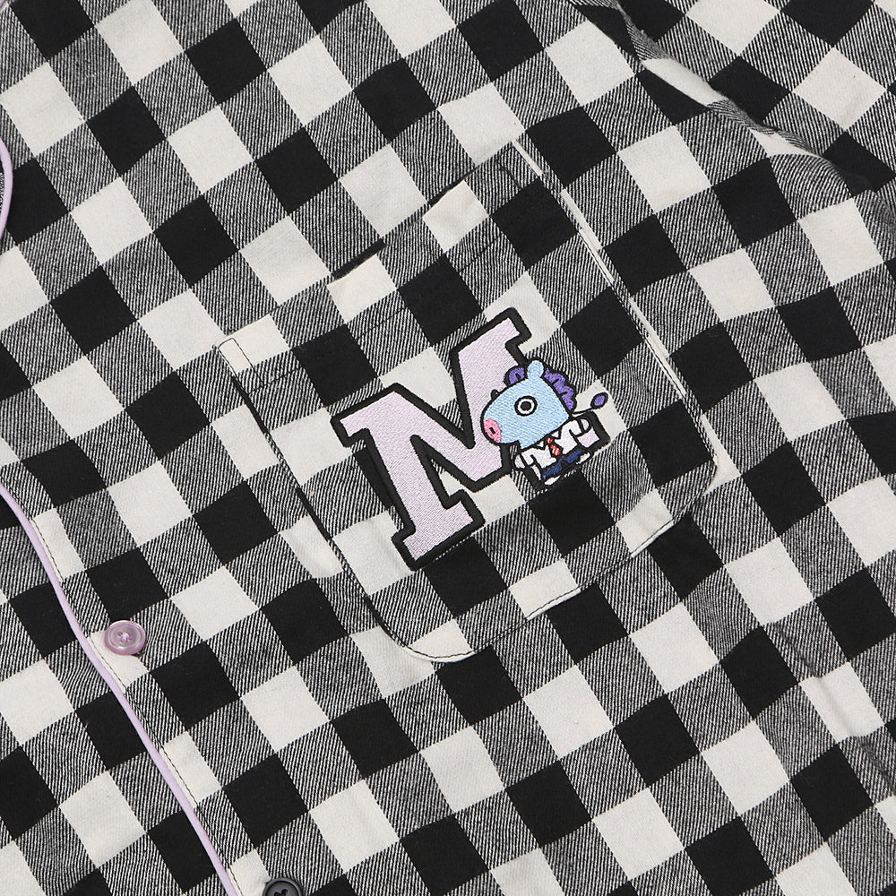 BT21 x Hunt Innerwear - Flannel Check Pajama Set - Mang