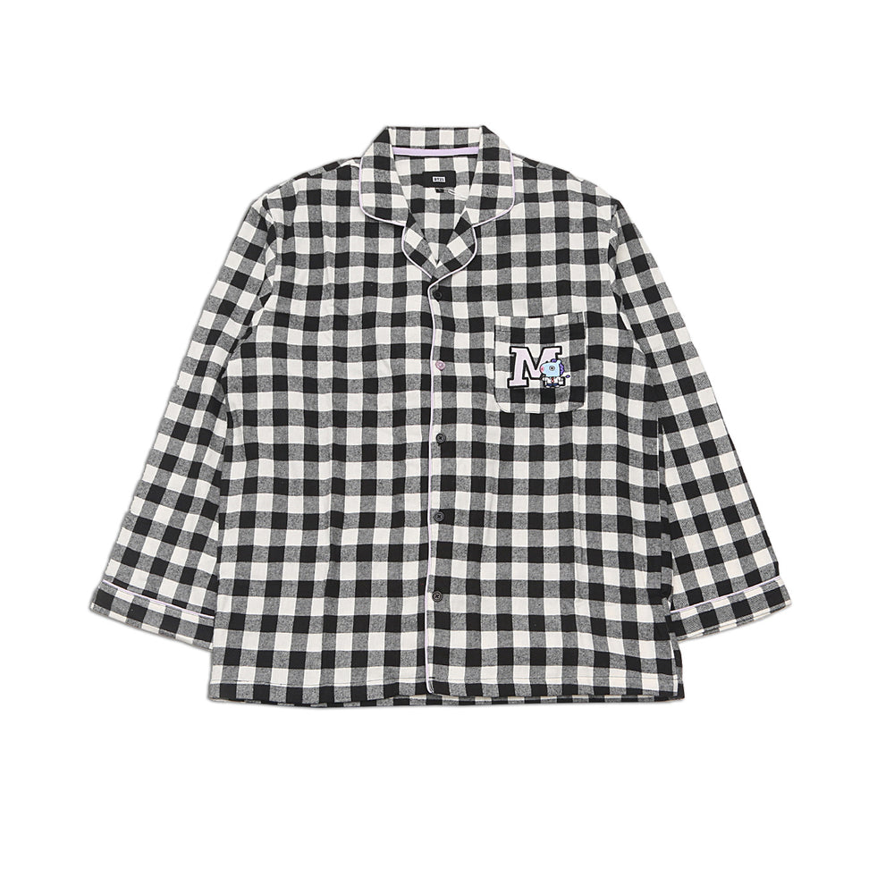 BT21 x Hunt Innerwear - Flannel Check Pajama Set - Mang