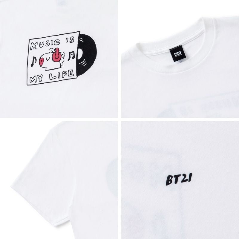 BT21 - Music Short Sleeve T-Shirt