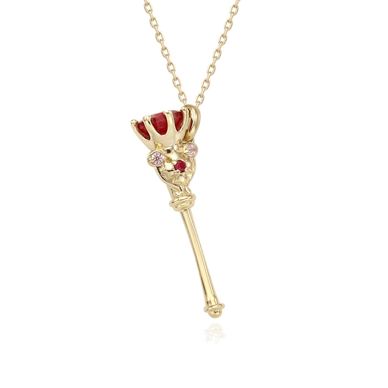 Saint Tail x Clue - Illusion Stick 10k Gold Necklace