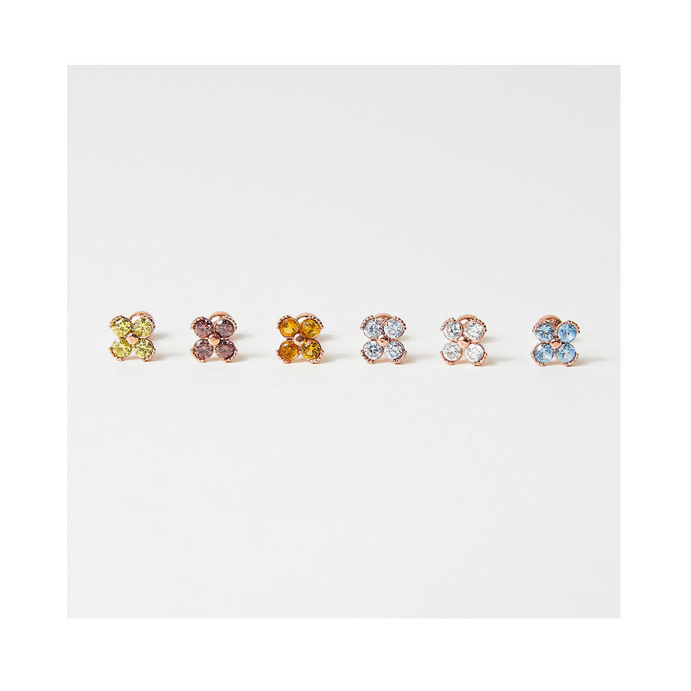 CLUE - Blossom 14K Yellow Gold Ear Pierce (Birthstone)