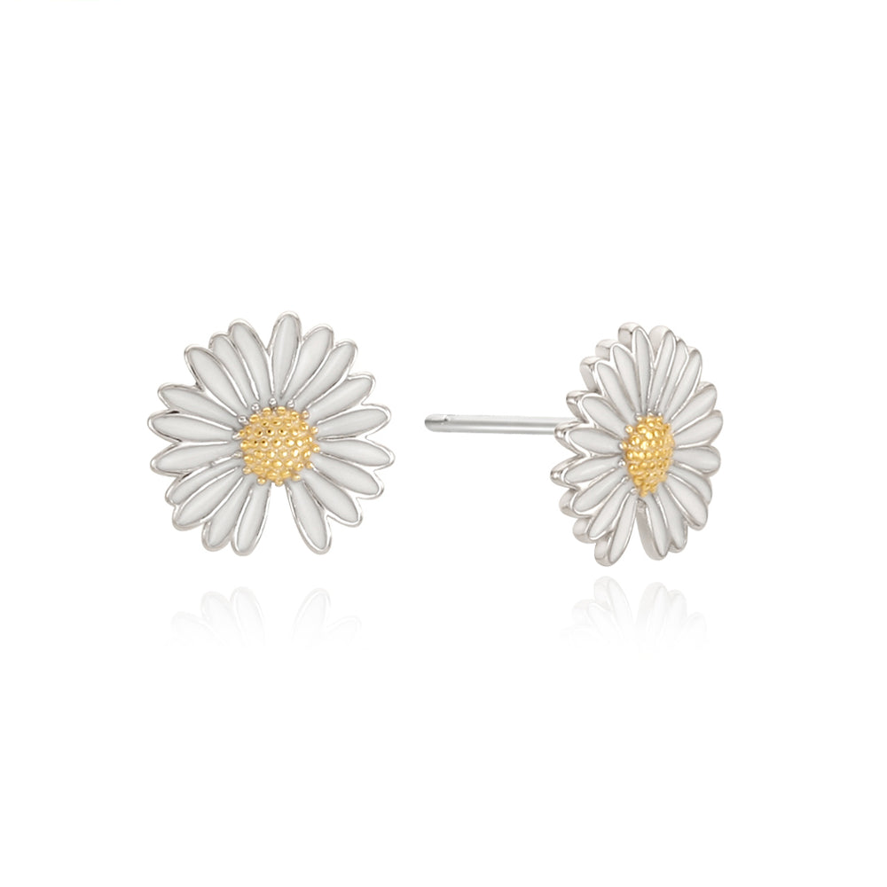 OST - Slit Daisy Silver Earrings