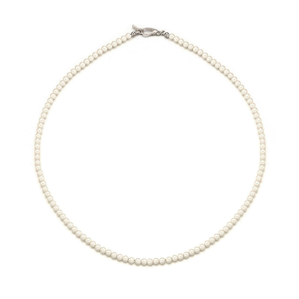 OST - Elegant White 4mm Pearl Necklace