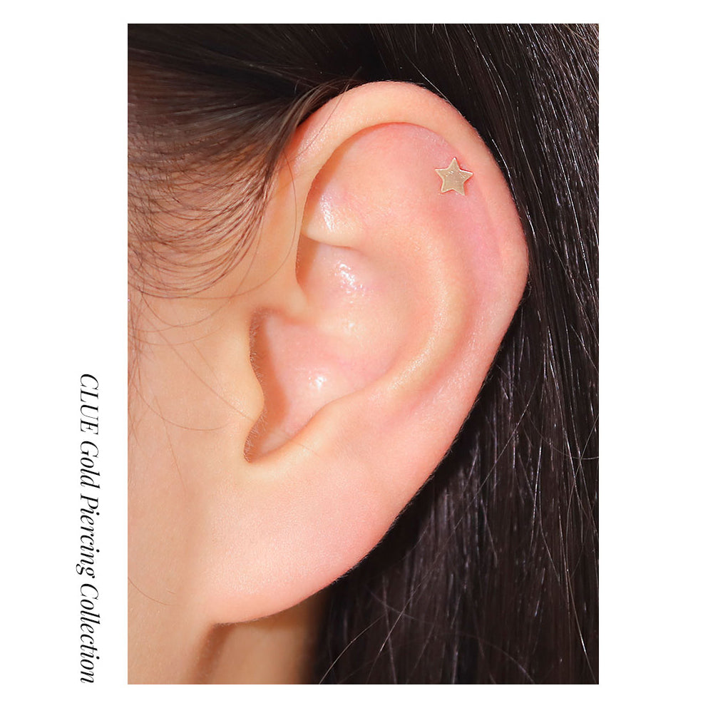 CLUE - Star 10K/14K Gold Ear Pierce