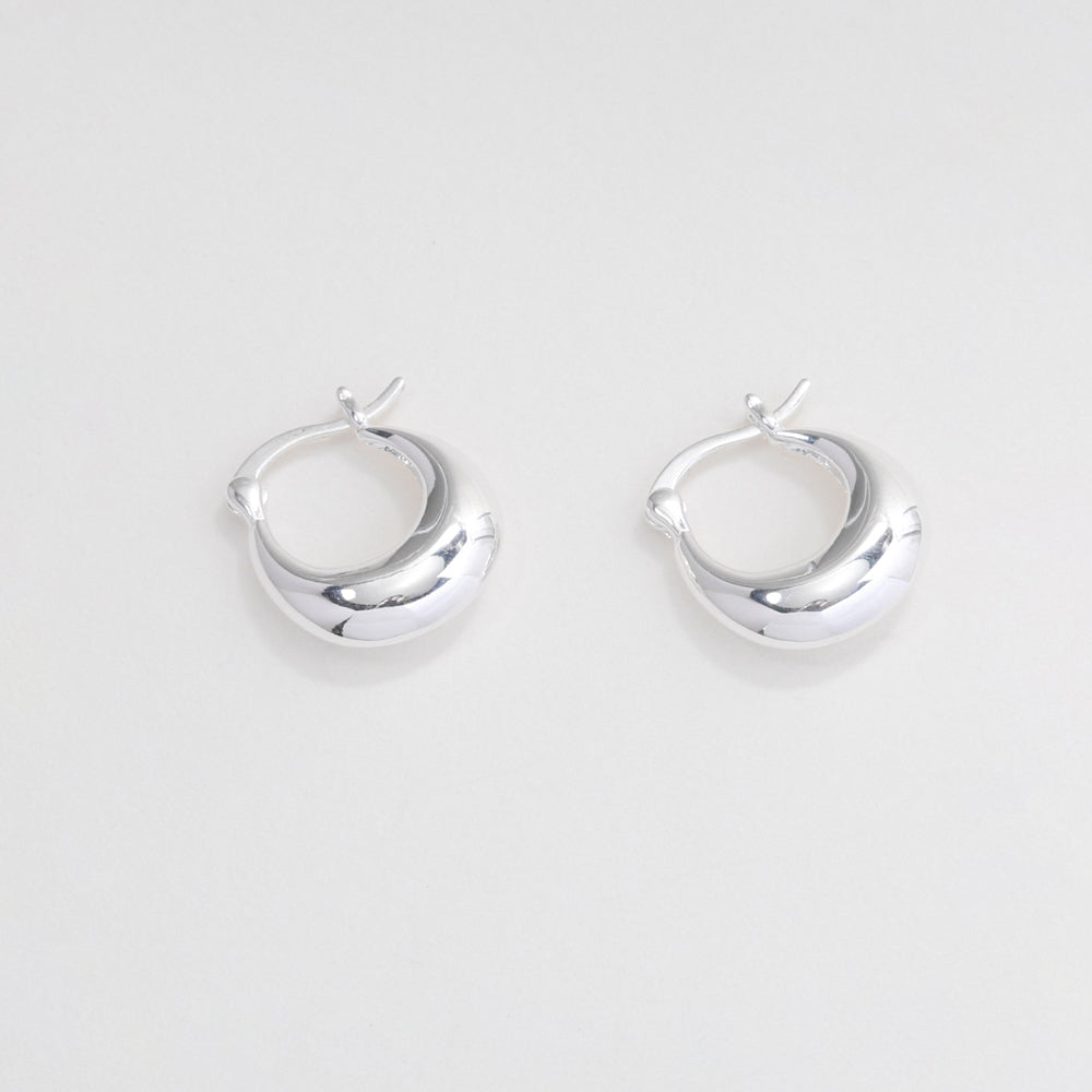 OST - Easy Modern Silver Ring Earrings