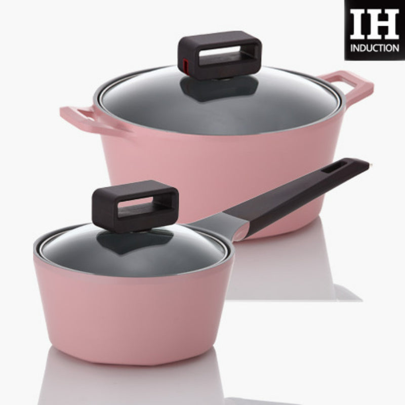 Neoflam - Rose Pink Cookware Set Of 4 – Harumio