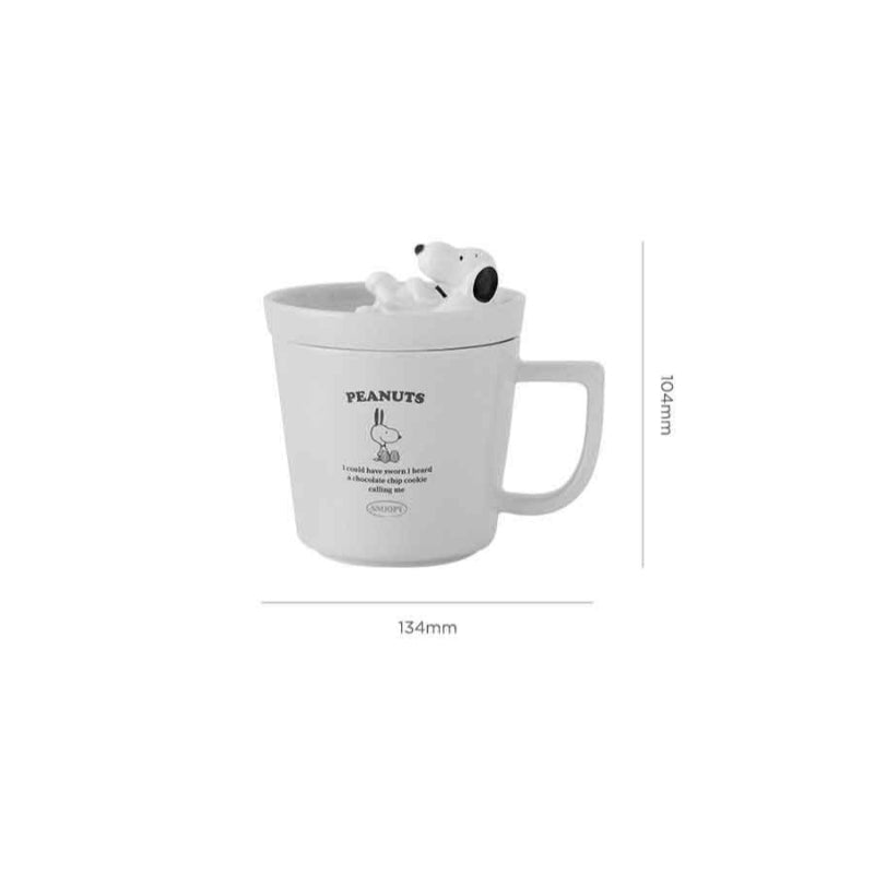 Bo Friends x Peanuts - Snoopy Cream Mug With Lid