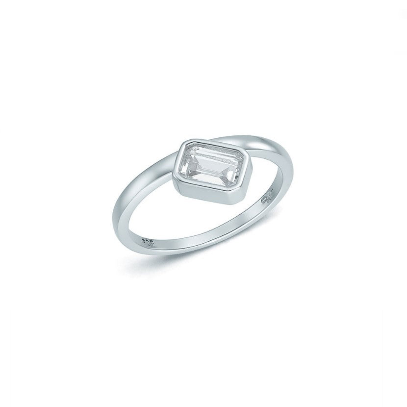 OST - EarthQ Square Silver Ring