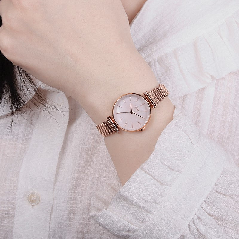 CLUE - Mother-of-Pearl Mood Mesh Watch