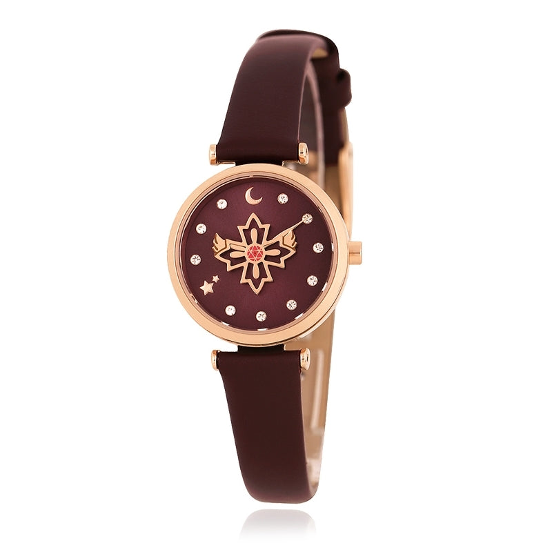 Saint Tail x Clue - Saint Wing Leather Watch - Purple