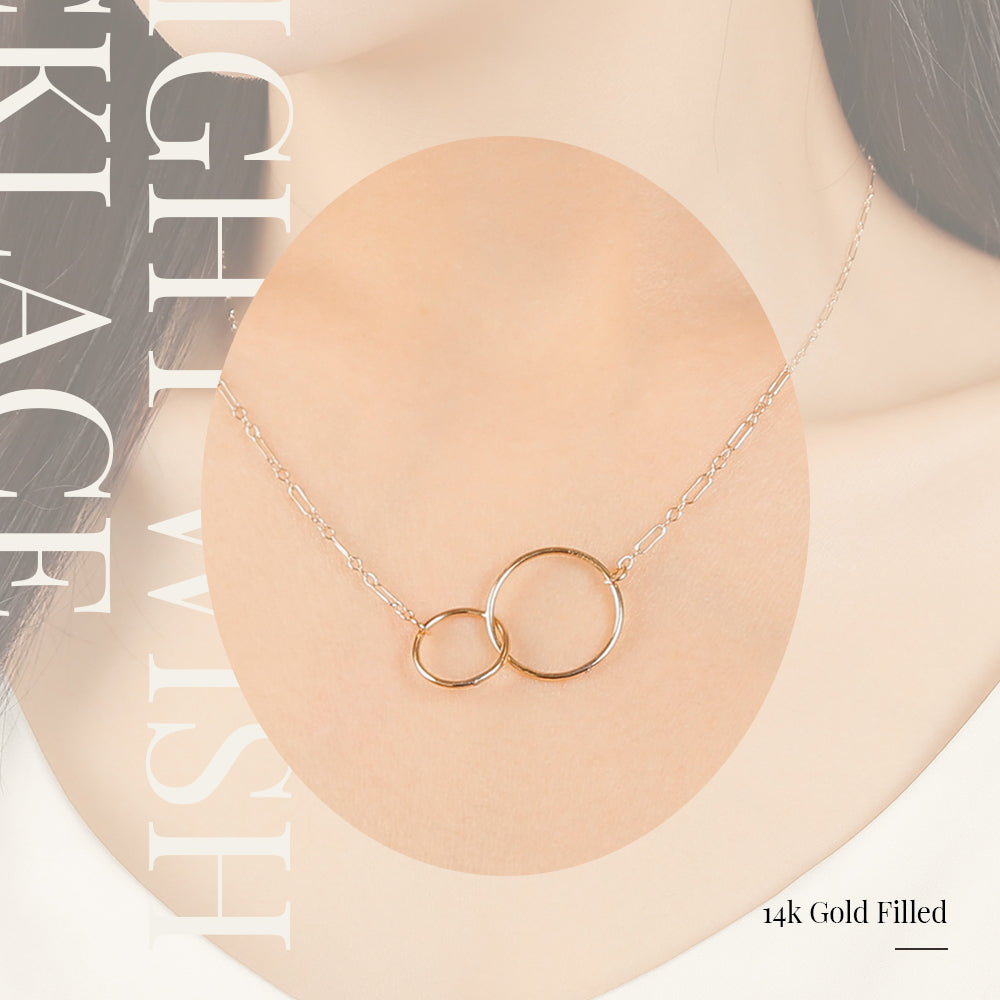 CLUE - 14K Gold Filled Bright Wish Simple Line Necklace