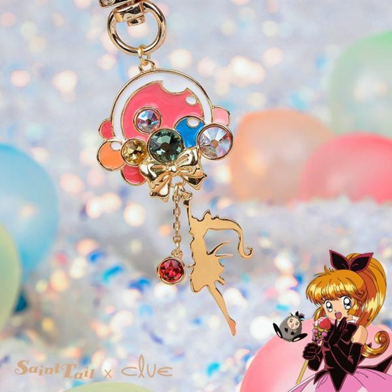 Saint Tail x Clue - Balloon Ride Saint Tail's Silhouette Key Ring