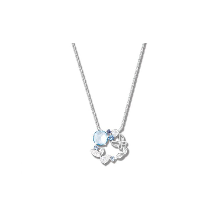 OST - Aloha Blue Ice Women's Silver Necklace