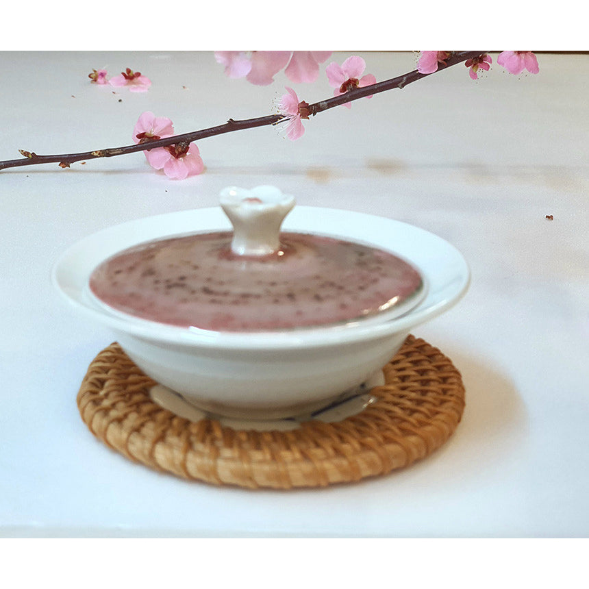 Bosan Pottery - Cobalt Porcelain Soy Sauce Bowl with Lid