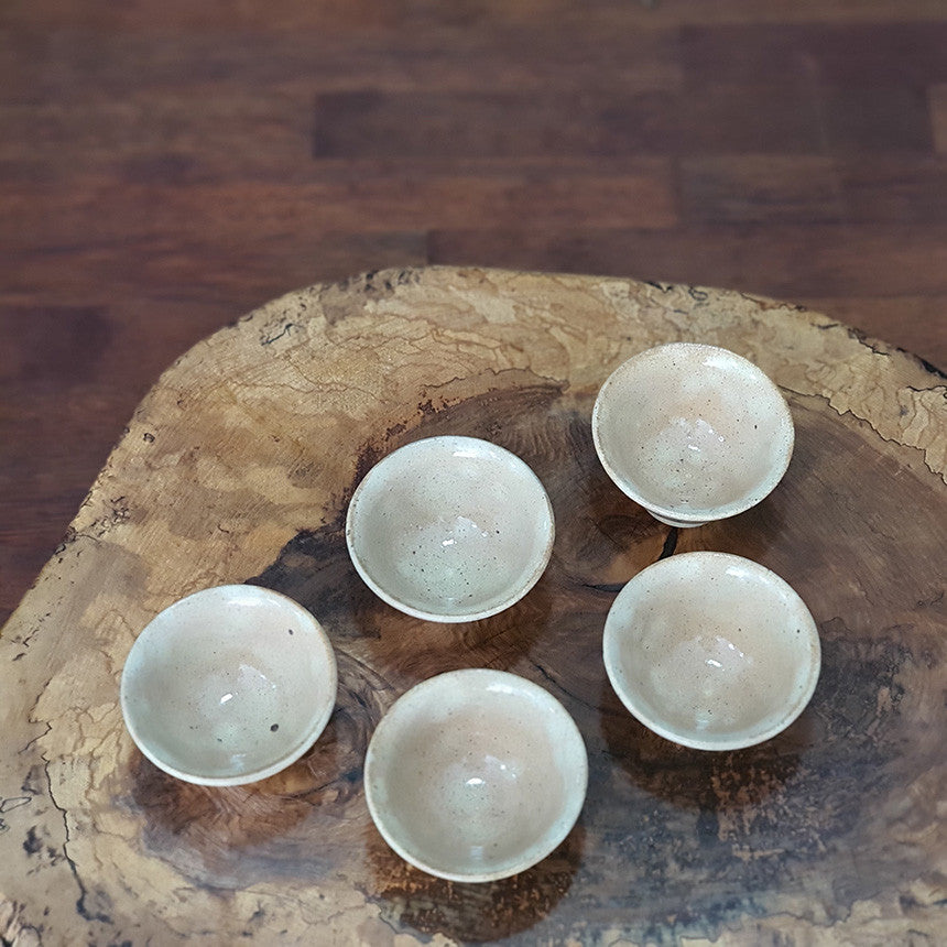 Bosan Pottery - Buncheong Momiji Porcelain Traditional Tea Set