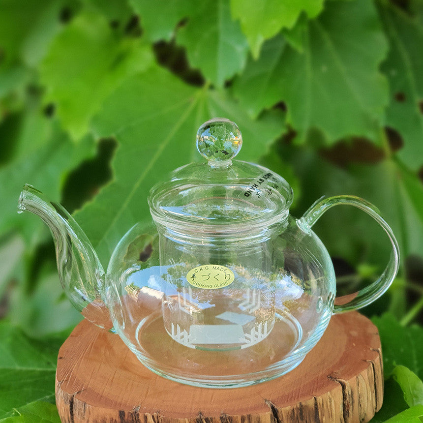 Bosan Pottery - Glass Tube Round Teapot with Sieve