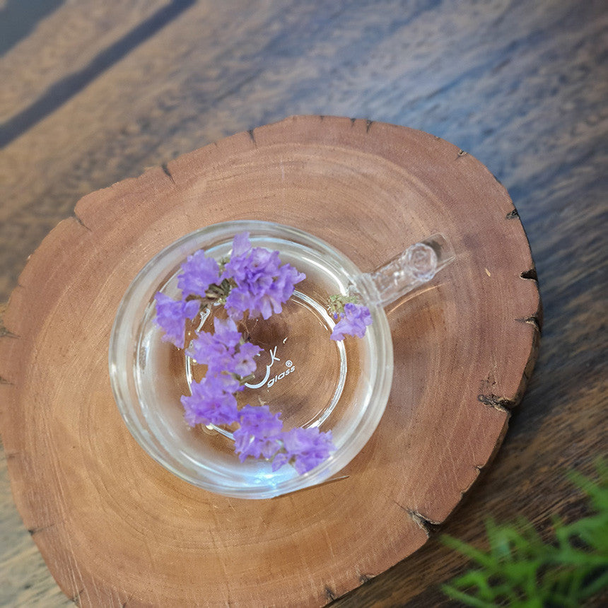 Bosan Pottery - Pink Rose Glass Tea Cup Set