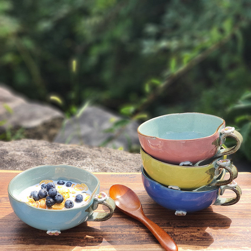 Bosan Pottery - Plum Blossom Porcelain Cereal Bowl