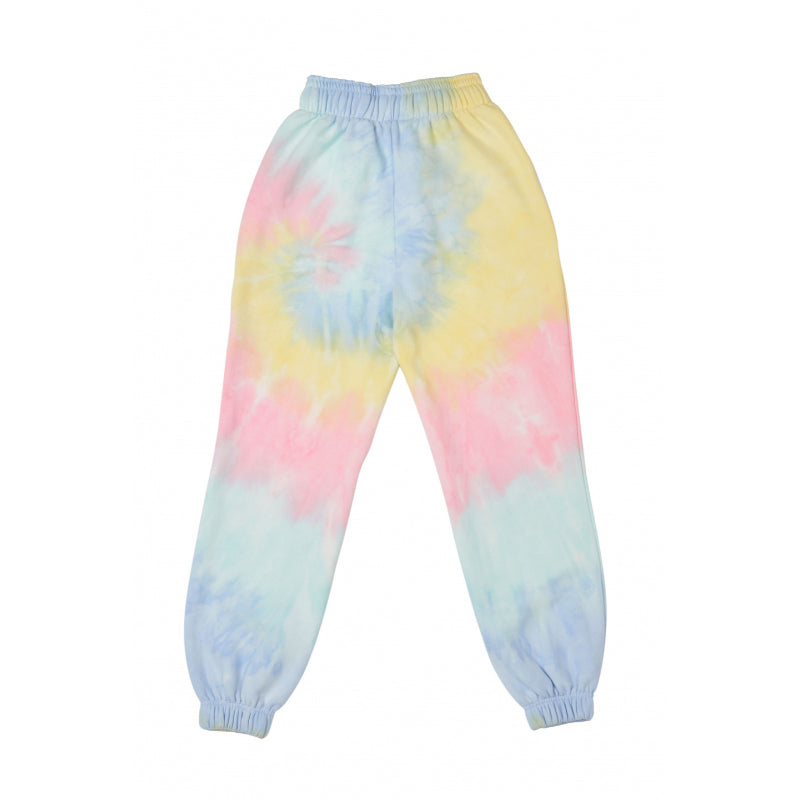 TiKTok Friends Rainbow Collage Tie Dye Jogger Pants