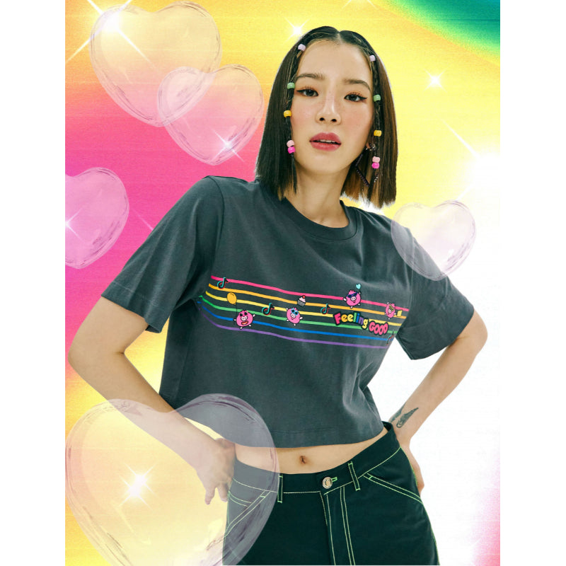 TiKTok Friends - Feeling Good Cropped T-Shirt