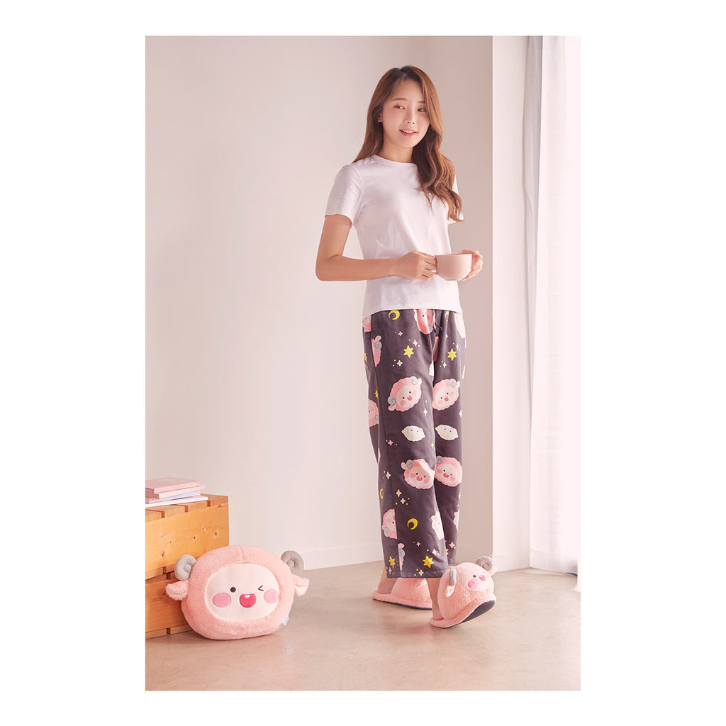 Women's Lion Printing T-Shirt And Leopard Patterned Pants Homewear Set –  DAZY