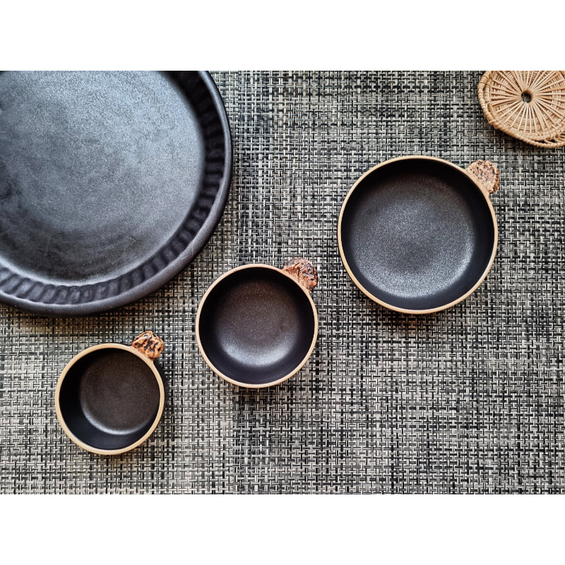 OSON - Black Stone Handle Tableware