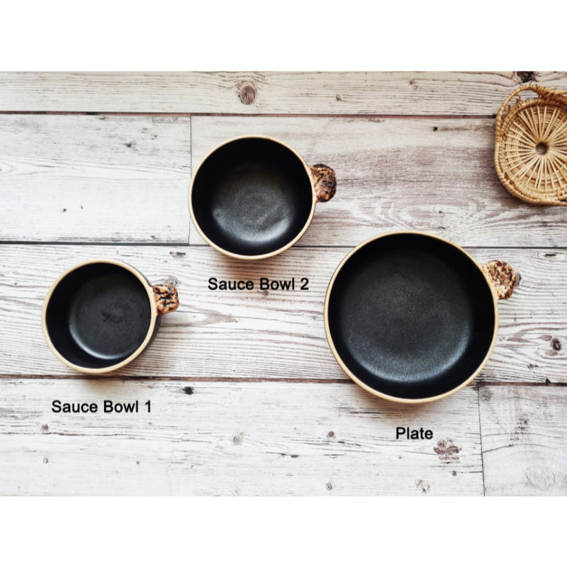 OSON - Black Stone Handle Tableware