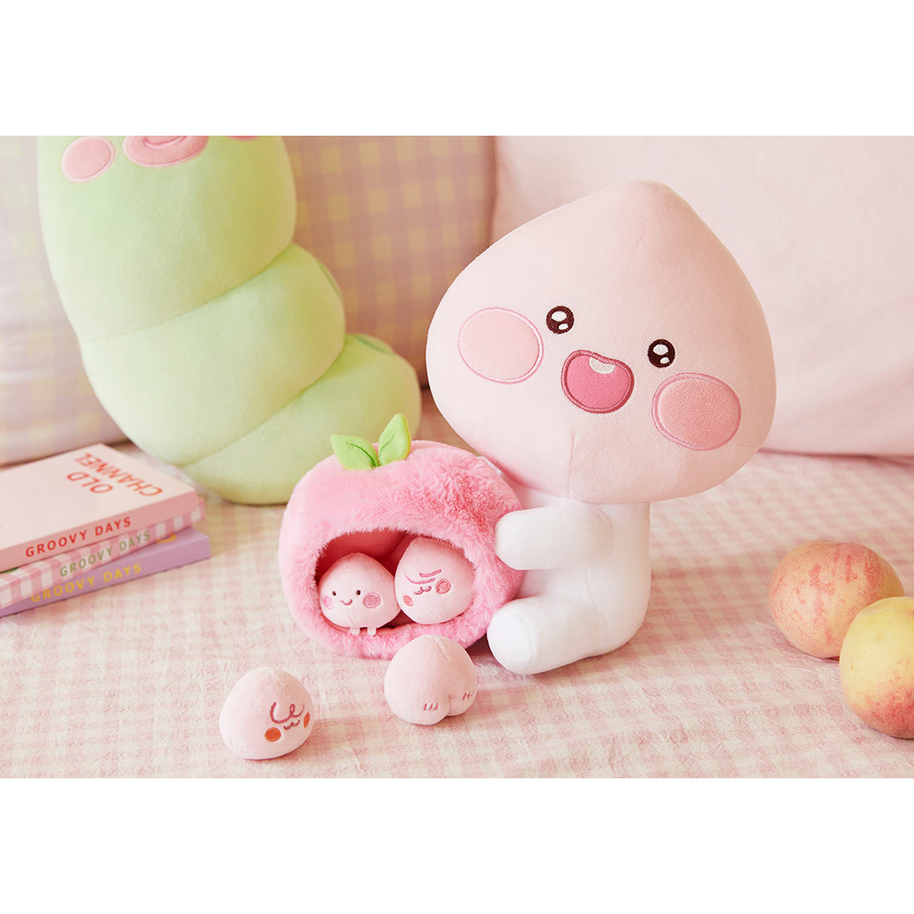 Kakao Friends - PeachFiv LuvPeach & Peaches Plush Doll – Harumio