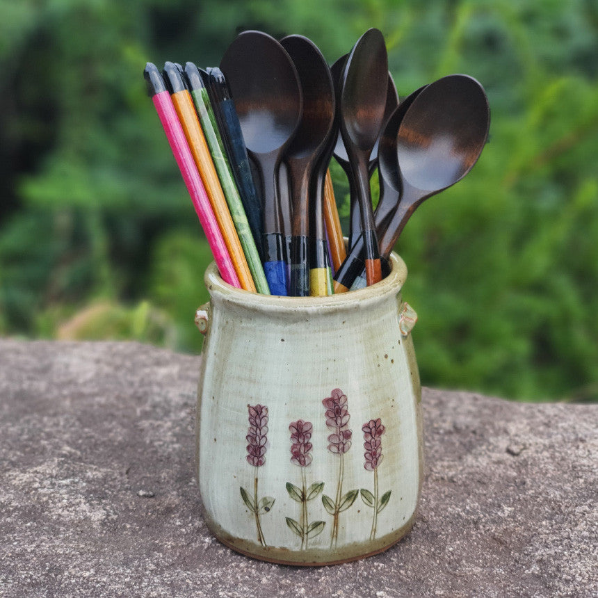 Bosan Pottery - Flowers Porcelain Cutlery Holder