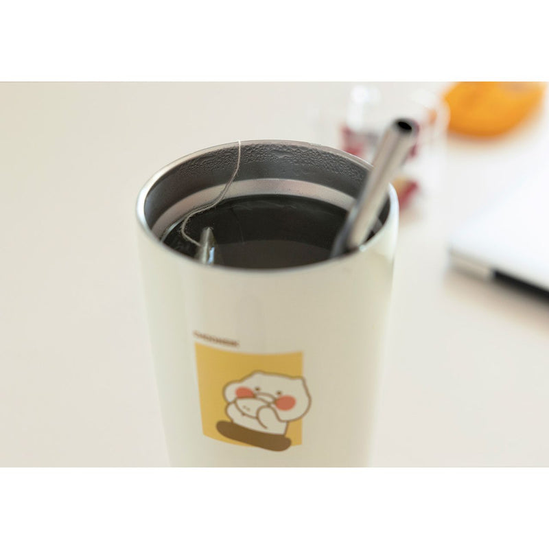 Kakao Friends Choonsik Straw Stainless Steel Tumbler Harumio 0903