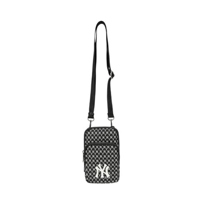 MLB Monogram Mini Cross Bag NY Yankees Black