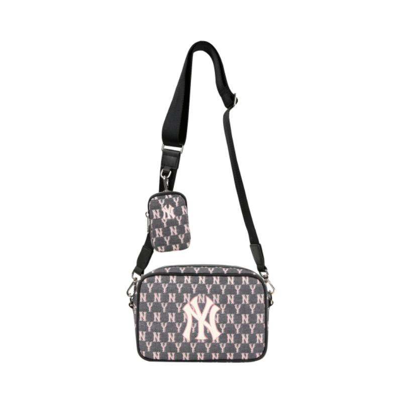 MLB Monogram Jacquard Crossbody Bag (Black) – The Factory KL