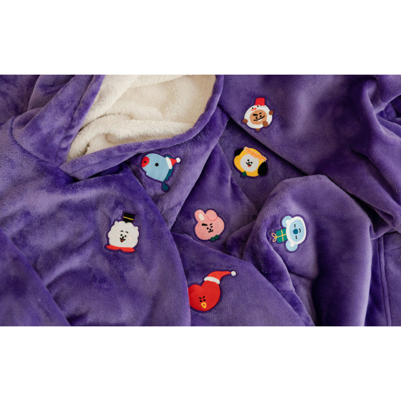 BT21 - Baby Holiday Hoodie Blanket