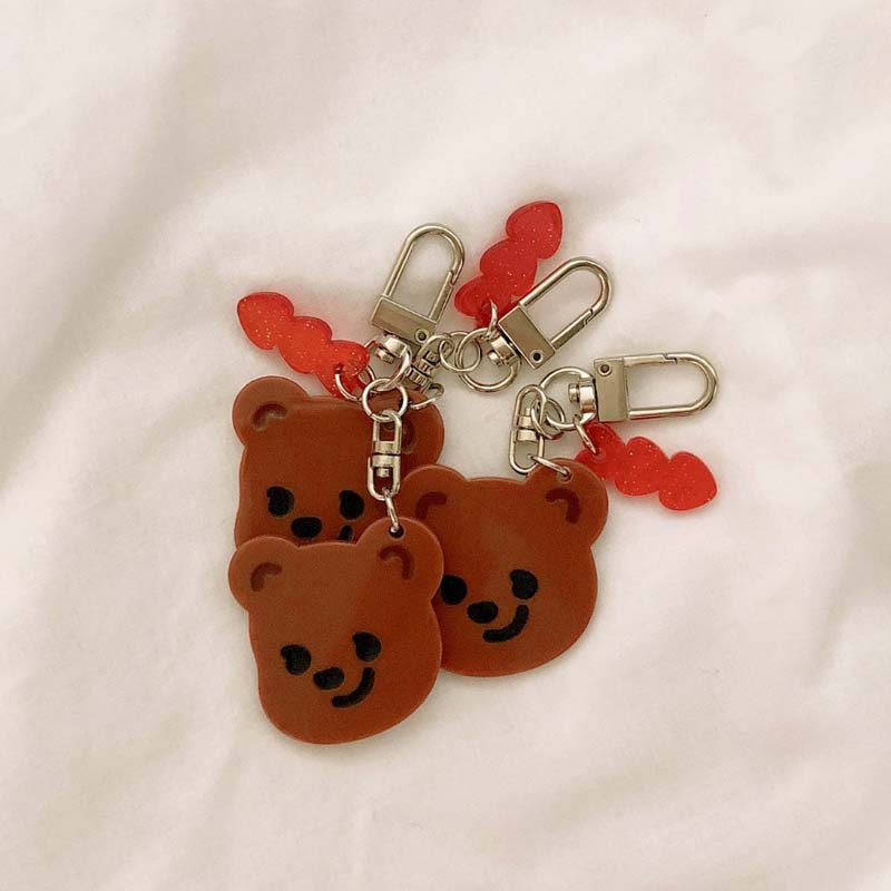 Pureureumdesign x 10x10 - Cupid Bear Engraved Epoxy Acrylic Keyring