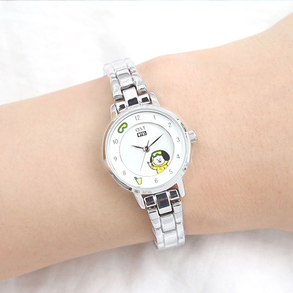 BT21 x OST - Silver Metal Watch - Chimmy