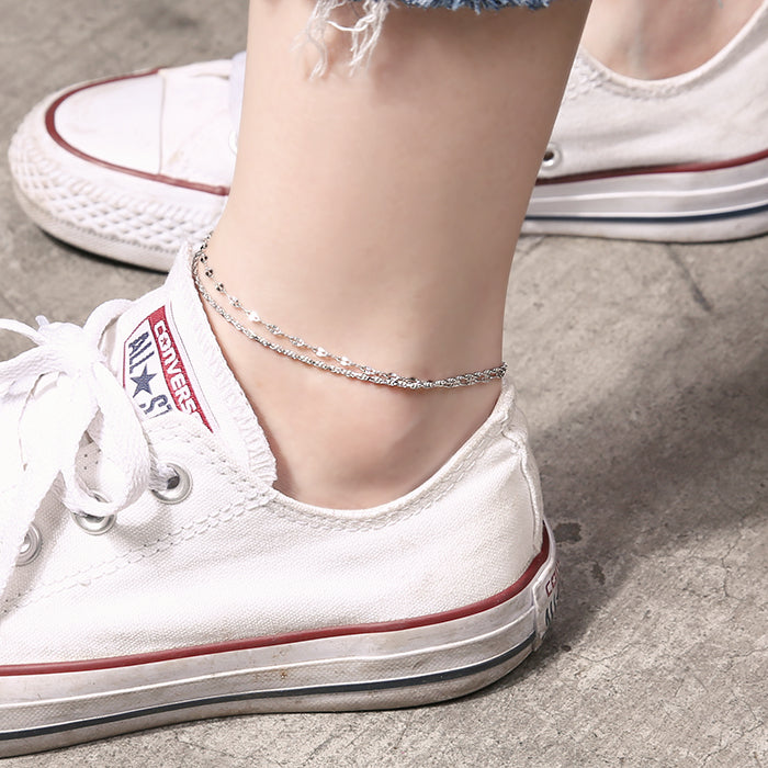 OST - Wavy Chain Ring Anklet