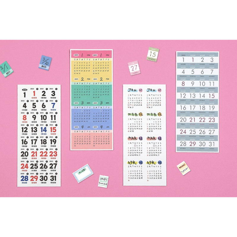 7321 DESIGN - 2023 Everyday Calendar Sticker Set