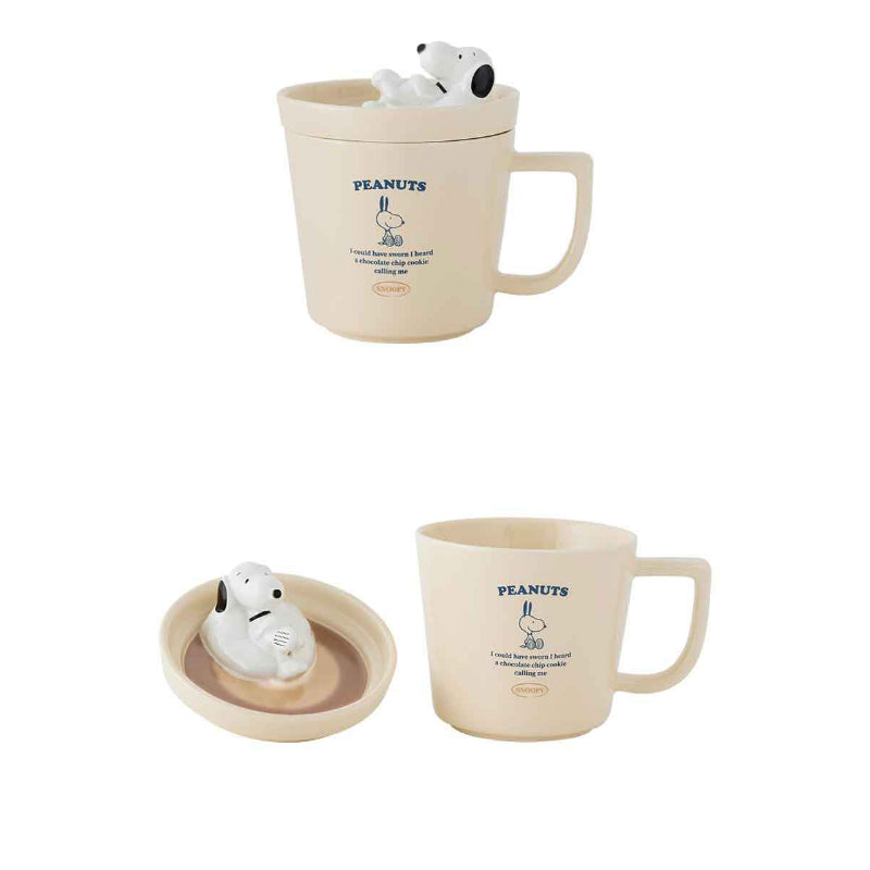 Bo Friends x Peanuts - Snoopy Cream Mug With Lid