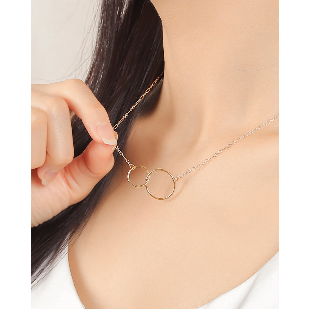 CLUE - 14K Gold Filled Bright Wish Simple Line Necklace