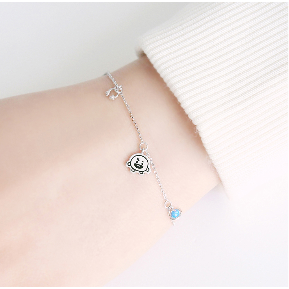 BT21 x OST - Shooky Silver Bracelet